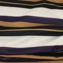 Coupon jersey rayures violet/camel 300 x 150 cm