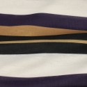 Coupon jersey rayures violet/camel 300 x 150 cm