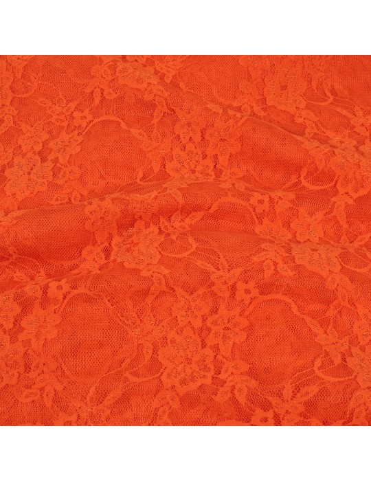Coupon dentelle floral orange 300 x 150 cm