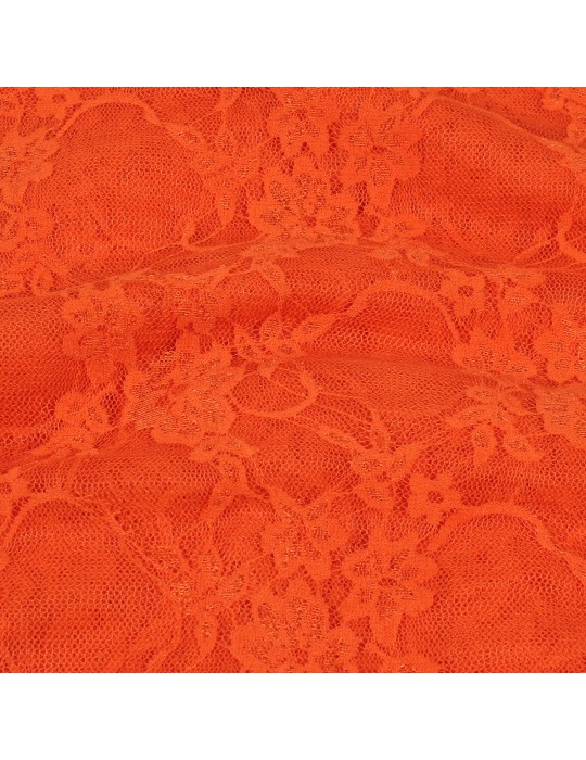 Coupon dentelle floral orange 300 x 150 cm