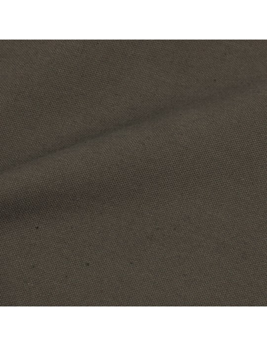 Coupon toile coton unie taupe 300 x 160 cm
