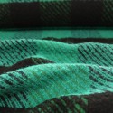 Lainage imprimé carreaux vert/noir