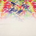 Tissu polyester imprimé multicolore