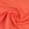 Tissu viscose/nylon plissé saumon
