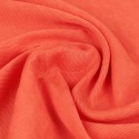 Tissu viscose/nylon plissé saumon
