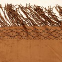 Tissu suédine franges camel Tissu suédine franges camel