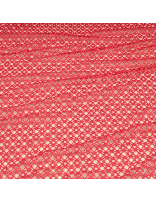 Tissu filet corail