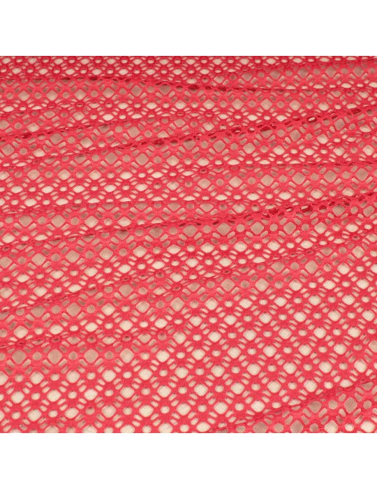 Tissu filet corail