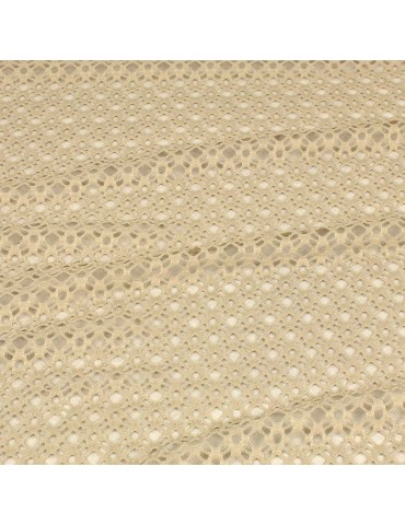 Tissu filet beige