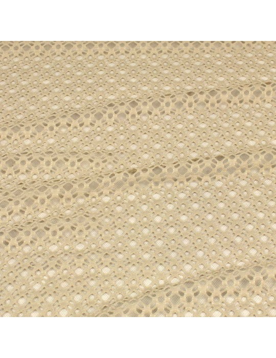 Tissu filet beige