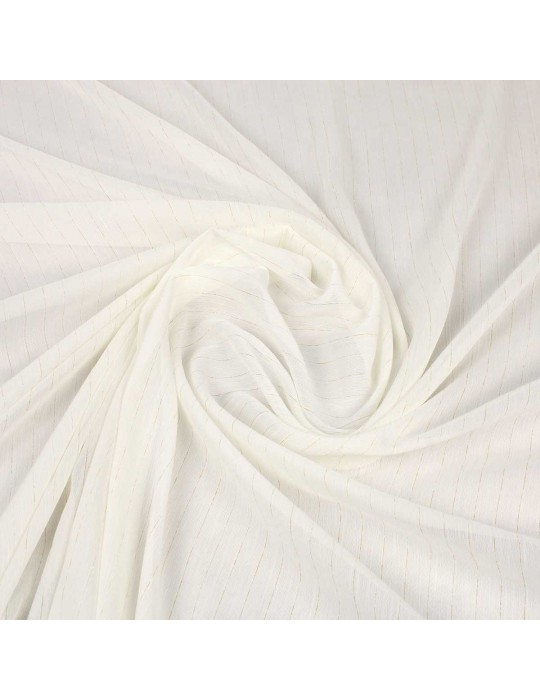 Tissu polyester doré ivoire