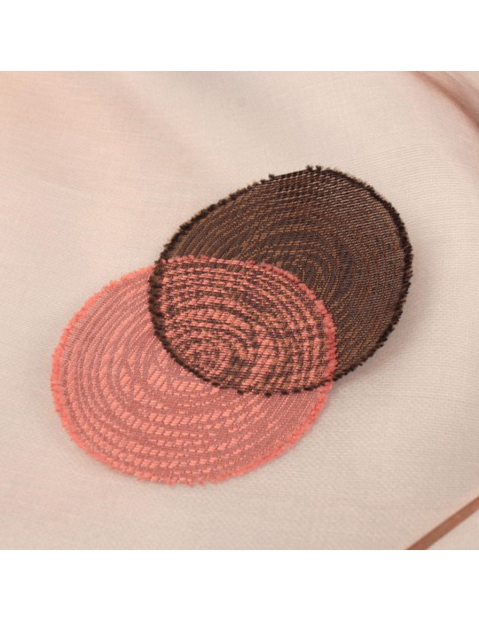 Tissu voilage chocolat rose