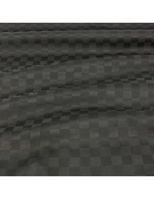 Tissu polyester antitaches gris/noir