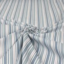 Tissu cretonne imprimé rayures bleu blanc Tissu cretonne imprimé rayures bleu blanc