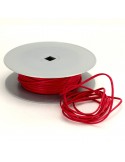 Lacet aspect cuir 2 mm rouge