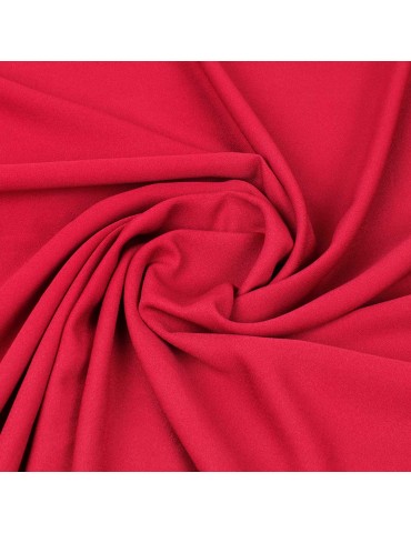Tissu crêpe uni rouge