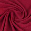 Tissu lainage uni bordeaux