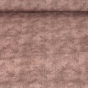 Tissu coton/élasthanne végétal vieux rose Tissu coton/élasthanne végétal vieux rose