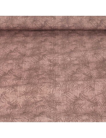 Tissu coton/élasthanne végétal vieux rose