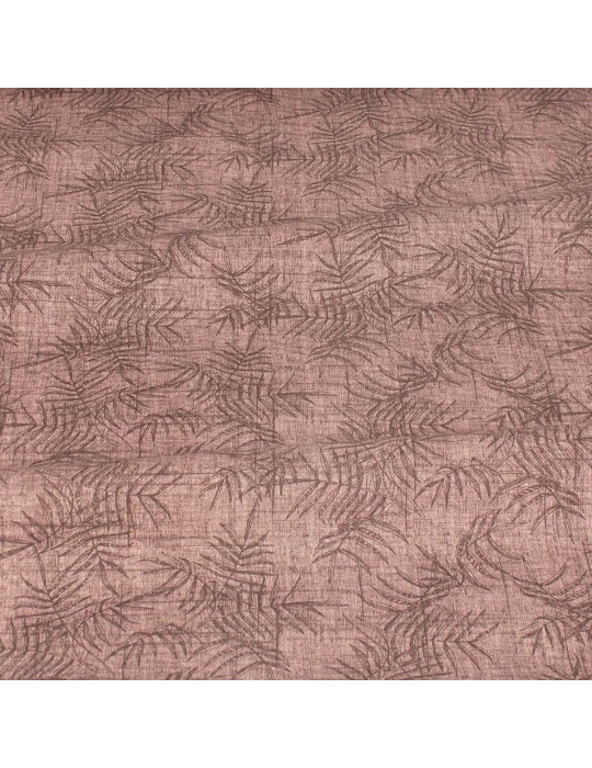 Tissu coton/élasthanne végétal vieux rose