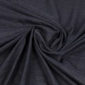 Tissu double gaze imprimé noir/parme Tissu double gaze imprimé noir/parme