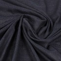 Tissu double gaze imprimé noir/parme Tissu double gaze imprimé noir/parme