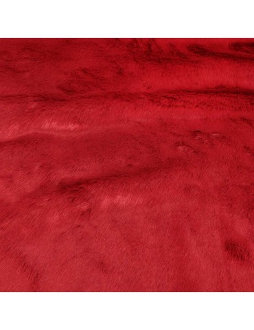 Fourrure synthétique carmin