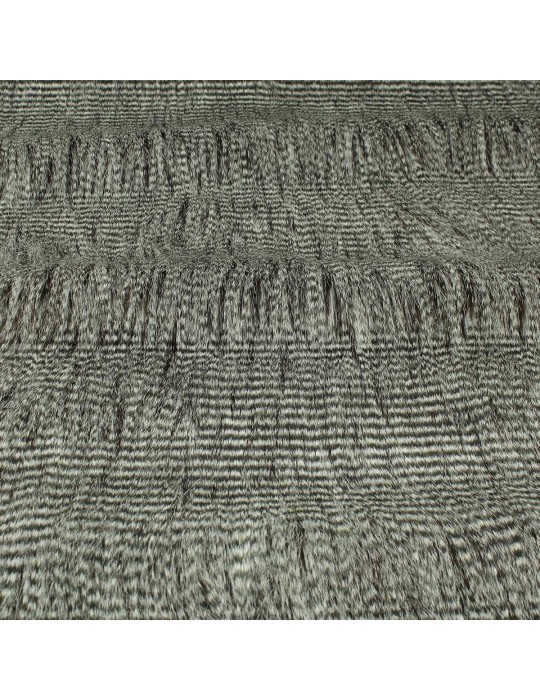 Fourrure synthétique faisan gris
