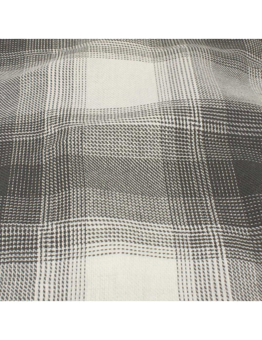 Coupon 100 % coton 300 x 150 cm taupe/blanc