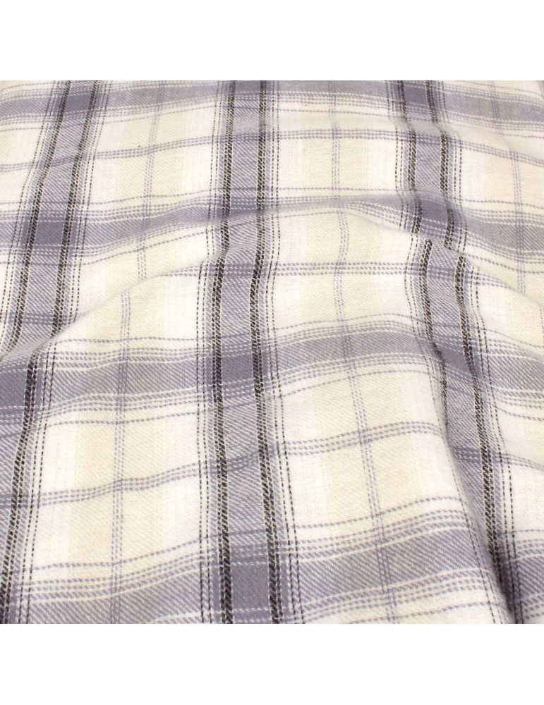 Coupon 100 % coton 300 x 150 cm violet/blanc Coupon 100 % coton 300 x 150 cm violet/blanc