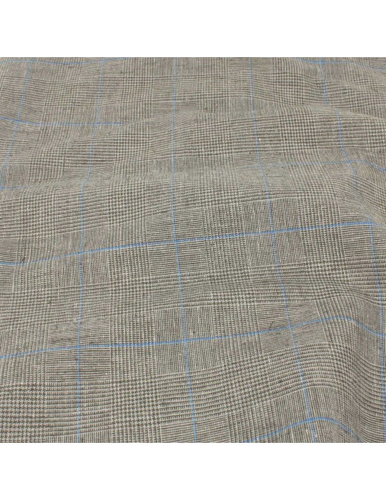 Coupon 100 % coton 300 x 150 cm bleu/gris