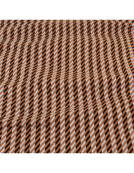 Coupon 100 % coton 300 x 150 cm camel/noir