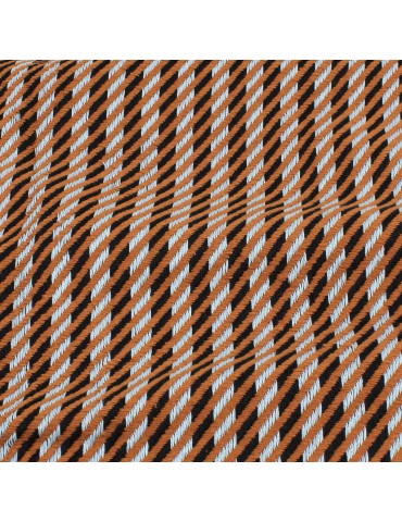 Coupon 100 % coton 300 x 150 cm camel/noir