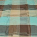 Coupon 100 % coton 300 x 150 cm quadrillage marron