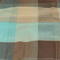 Coupon 100 % coton 300 x 150 cm quadrillage marron