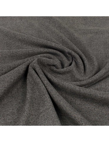 Coupon habillement aspect laine noir/gris 300 x 145 cm