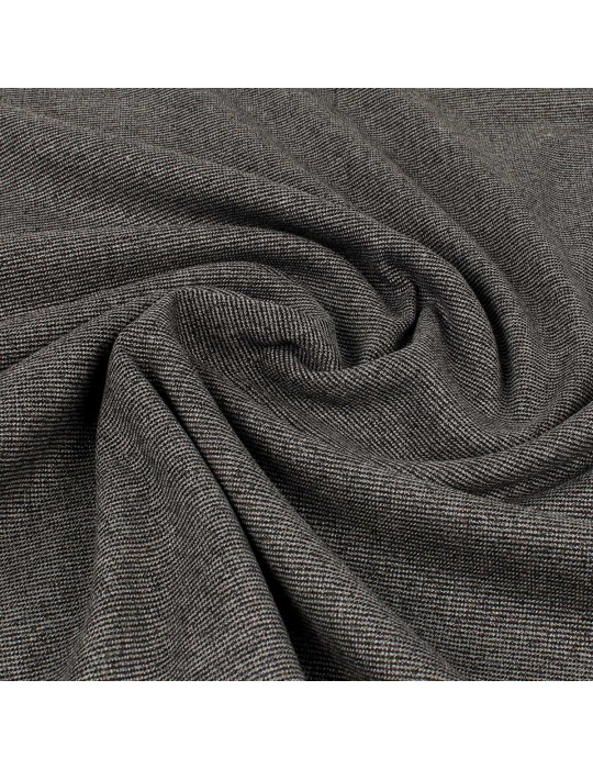 Coupon habillement aspect laine noir/gris 300 x 145 cm