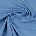 Tissu crêpe uni bleu azur