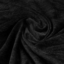 Tissu velours uni noir Tissu velours uni noir