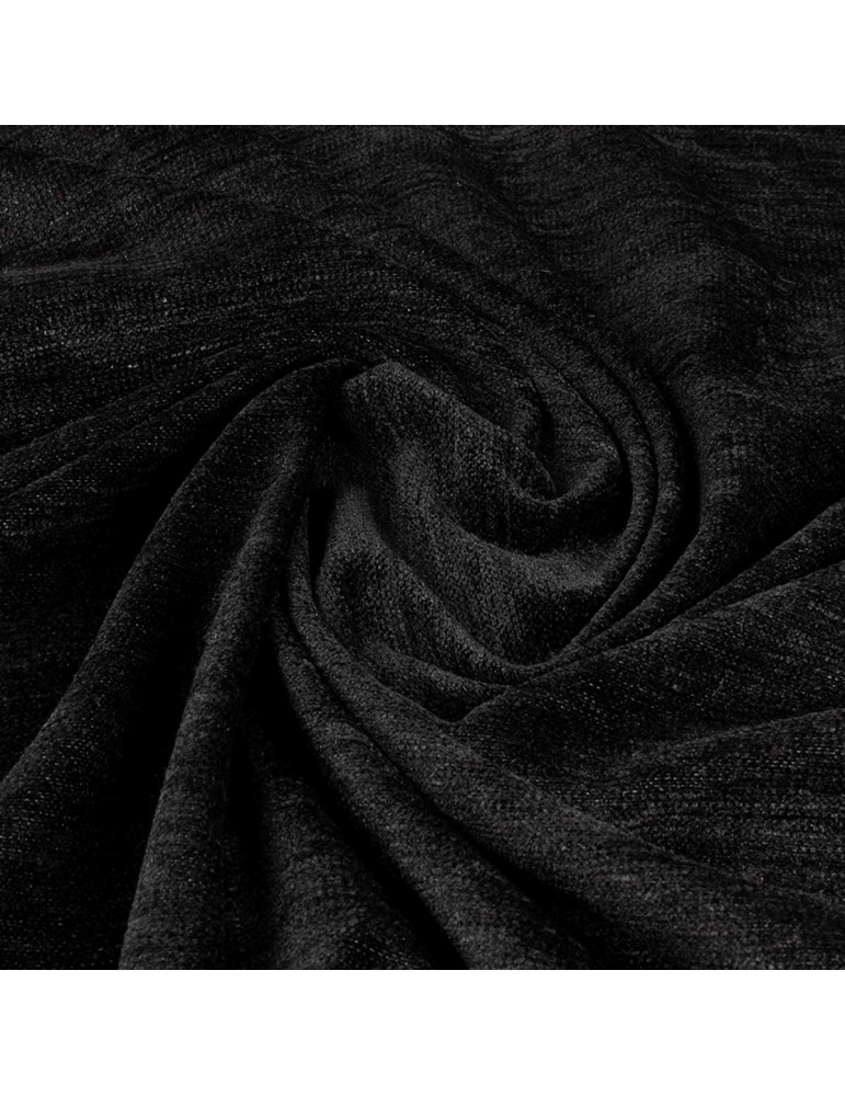 Tissu velours uni noir Tissu velours uni noir