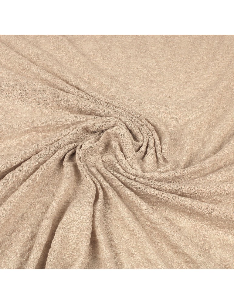 Tissu jersey maille beige Tissu jersey maille beige
