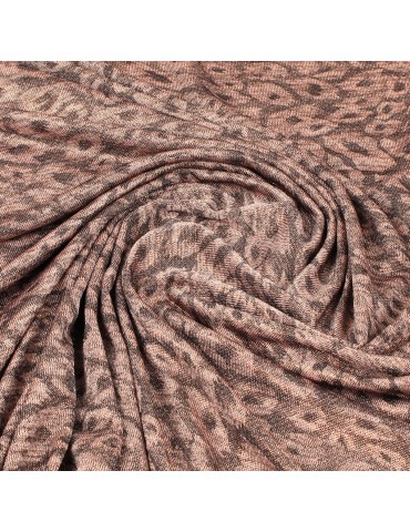 Tissu jersey rose/cuivre