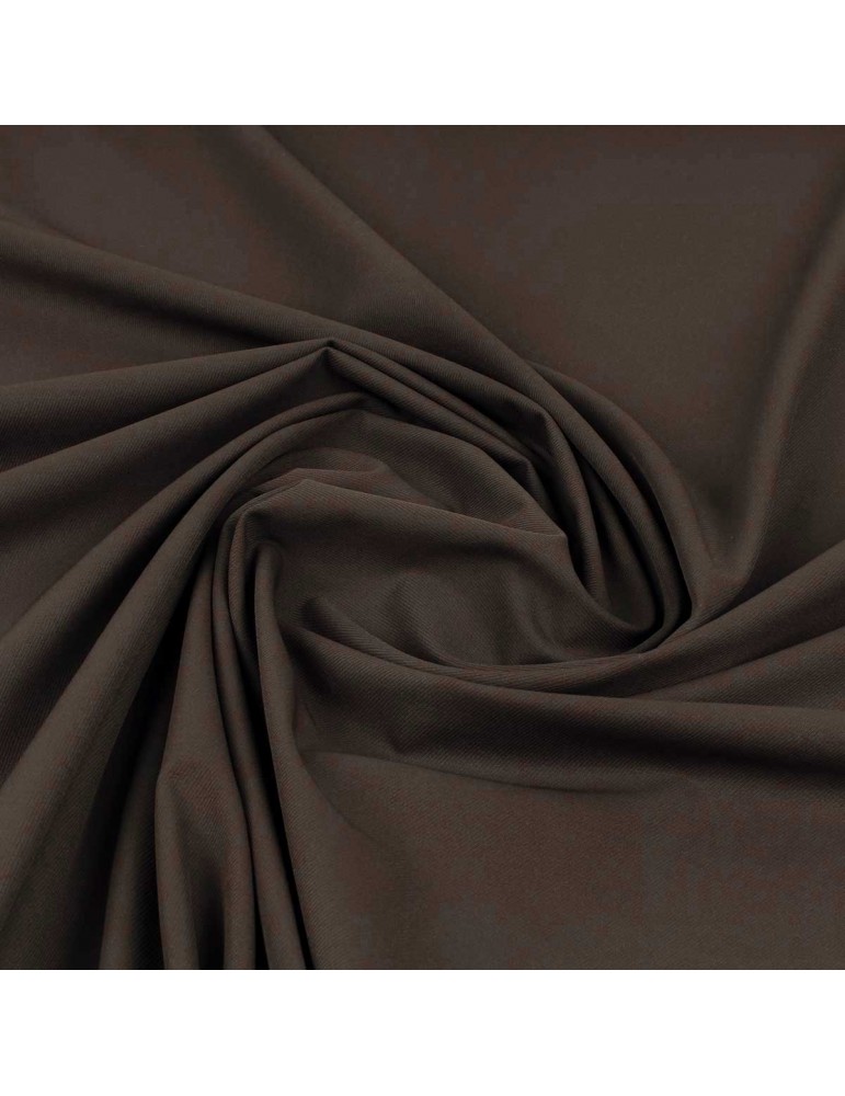 Tissu bengaline uni chocolat Tissu bengaline uni chocolat