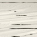 Tissu cretonne imprimé lignes ondulées blanc