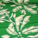 Tissu cretonne imprimé floral vert