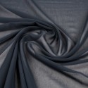 Tissu voile viscose bleu marine