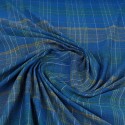Tissu coton quadrillage jaune/bleu Tissu coton quadrillage jaune/bleu