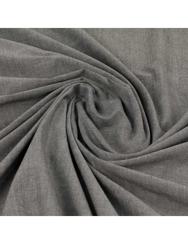 Tissu coton uni gris