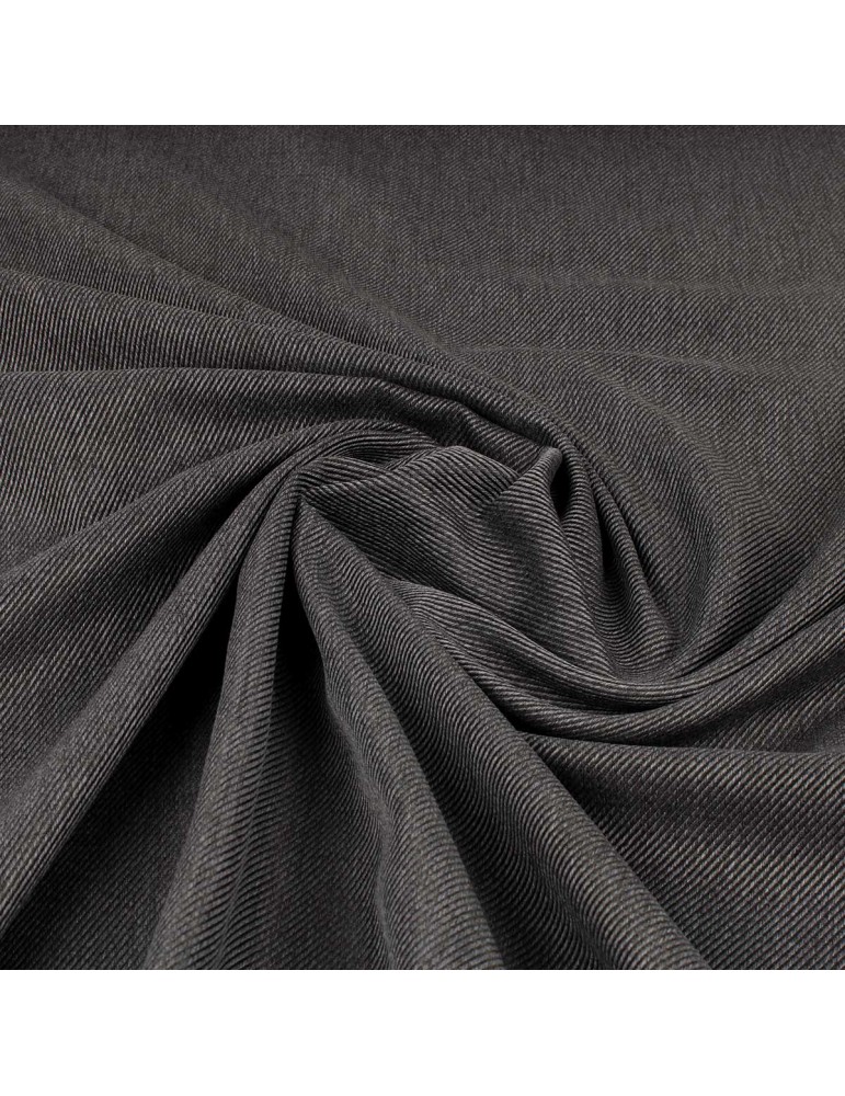 Coupon sergé aspect laine gris 200 x 145 cm Coupon sergé aspect laine gris 200 x 145 cm