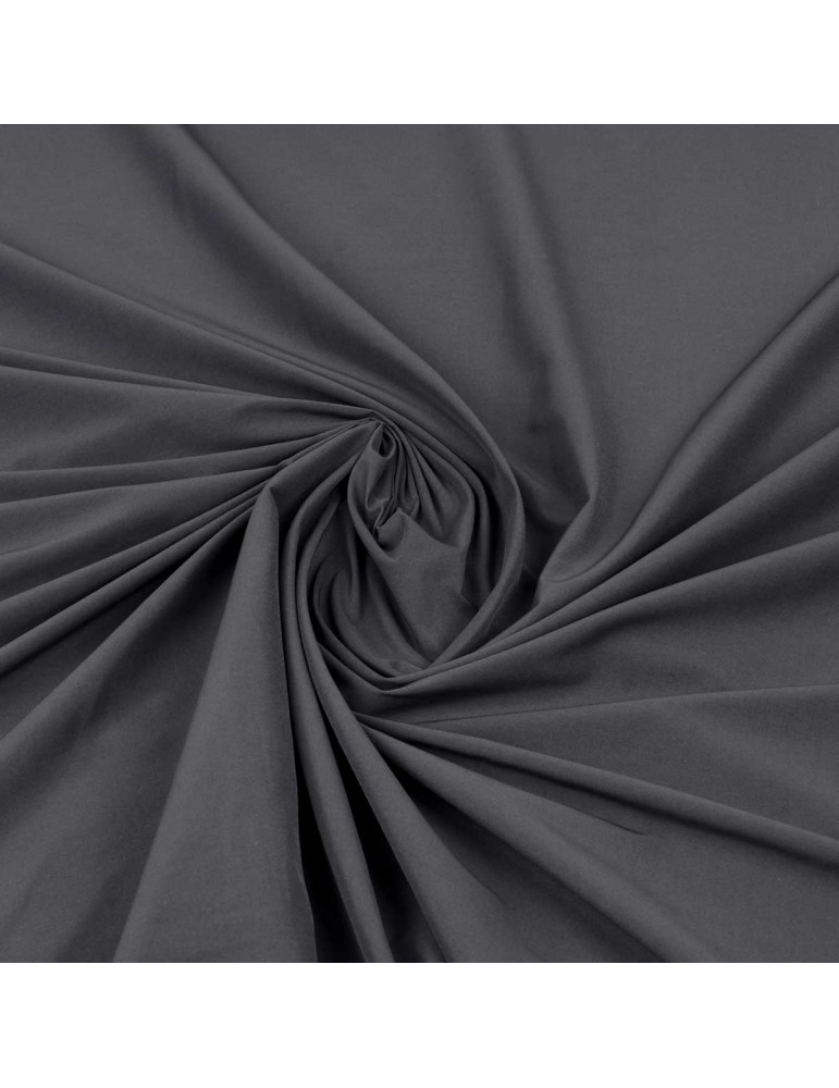 Tissu polyester uni anthracite
